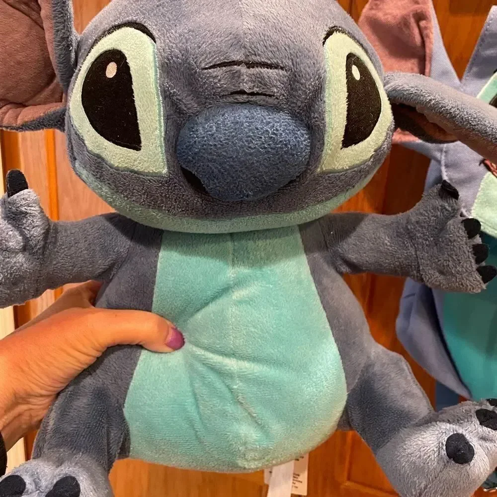 Disney Parks Stitch Canvas HTF Backpack plus Stitch Plush!